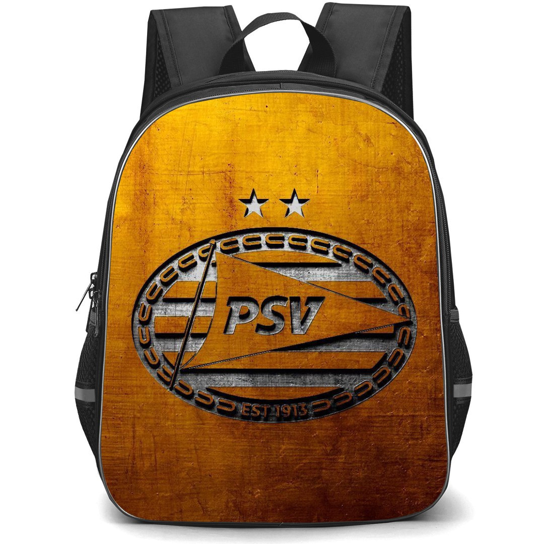 PSV Eindhoven Backpack StudentPack - PSV Eindhoven Logo Yellow Background