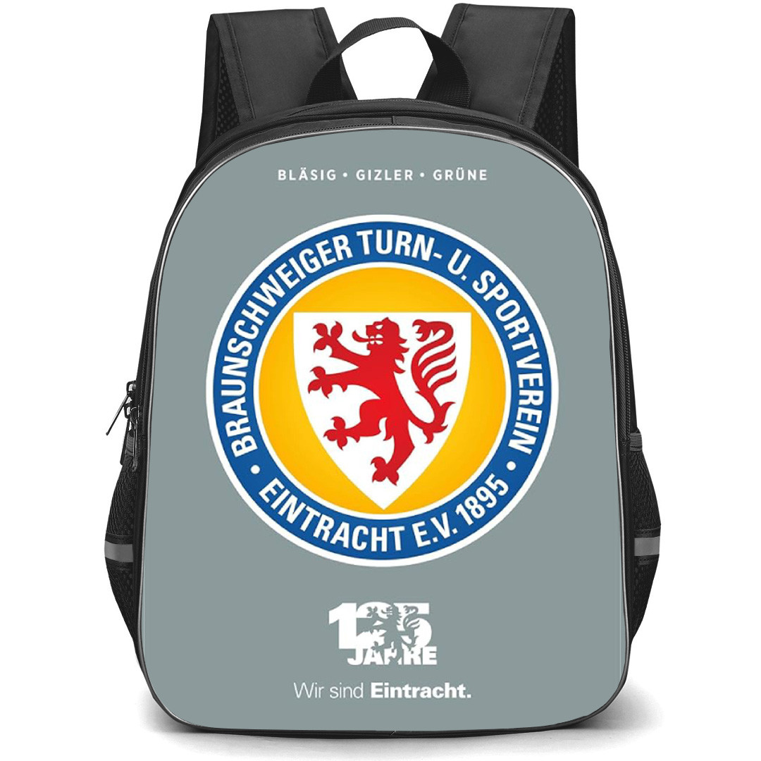 Eintracht Braunschweig Backpack School Bag StudentPack - Logo Poster In Gray Background Football Club