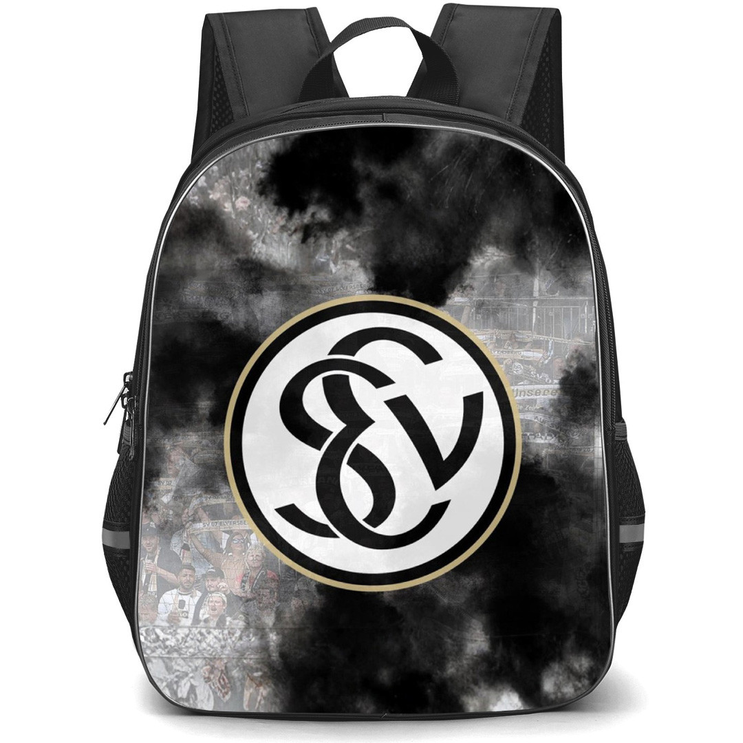 SV Elversberg Backpack School Bag StudentPack - Logo In Black Grunge Background Football Club