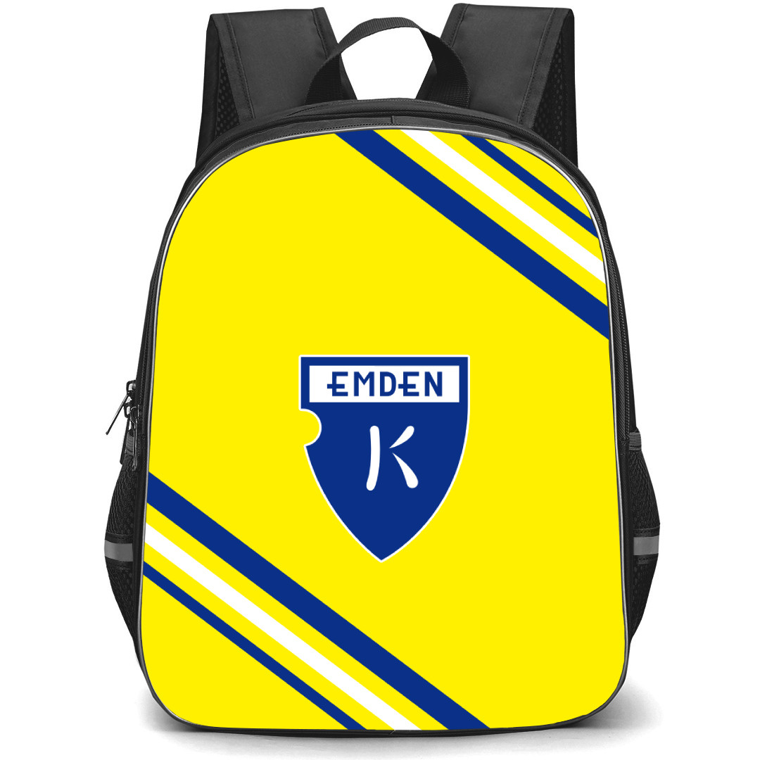 Kickers Emden Football Club Backpack School Bag StudentPack - Large Logo With Stripe