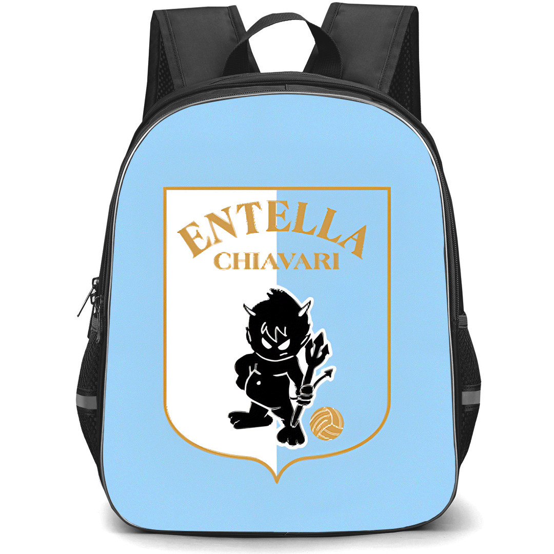 Virtus Verona Backpack School Bag StudentPack - Logo In Sky Blue Background