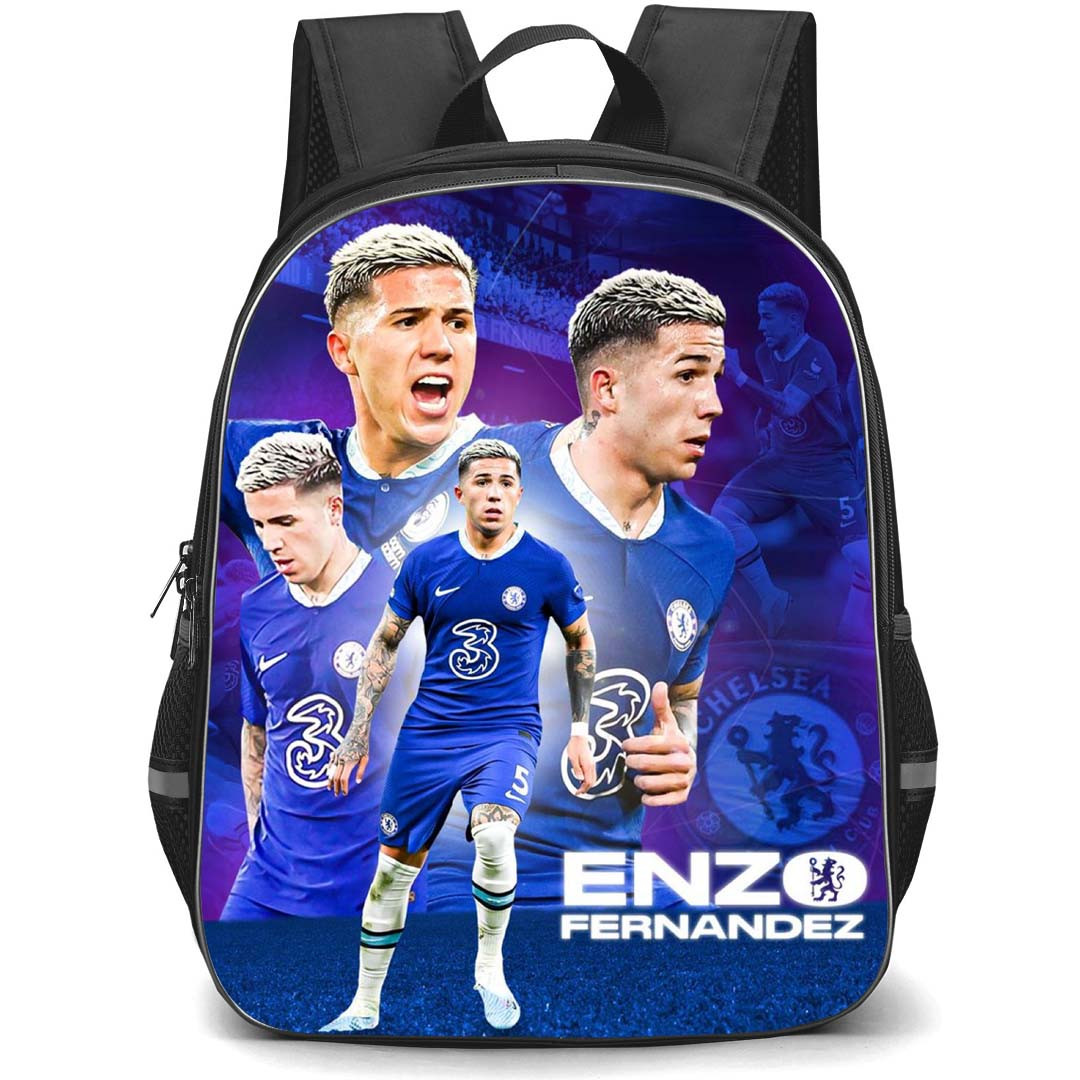 Enzo Fernandez Backpack StudentPack - Enzo Fernandez Chelsea F.C. Candid Poster