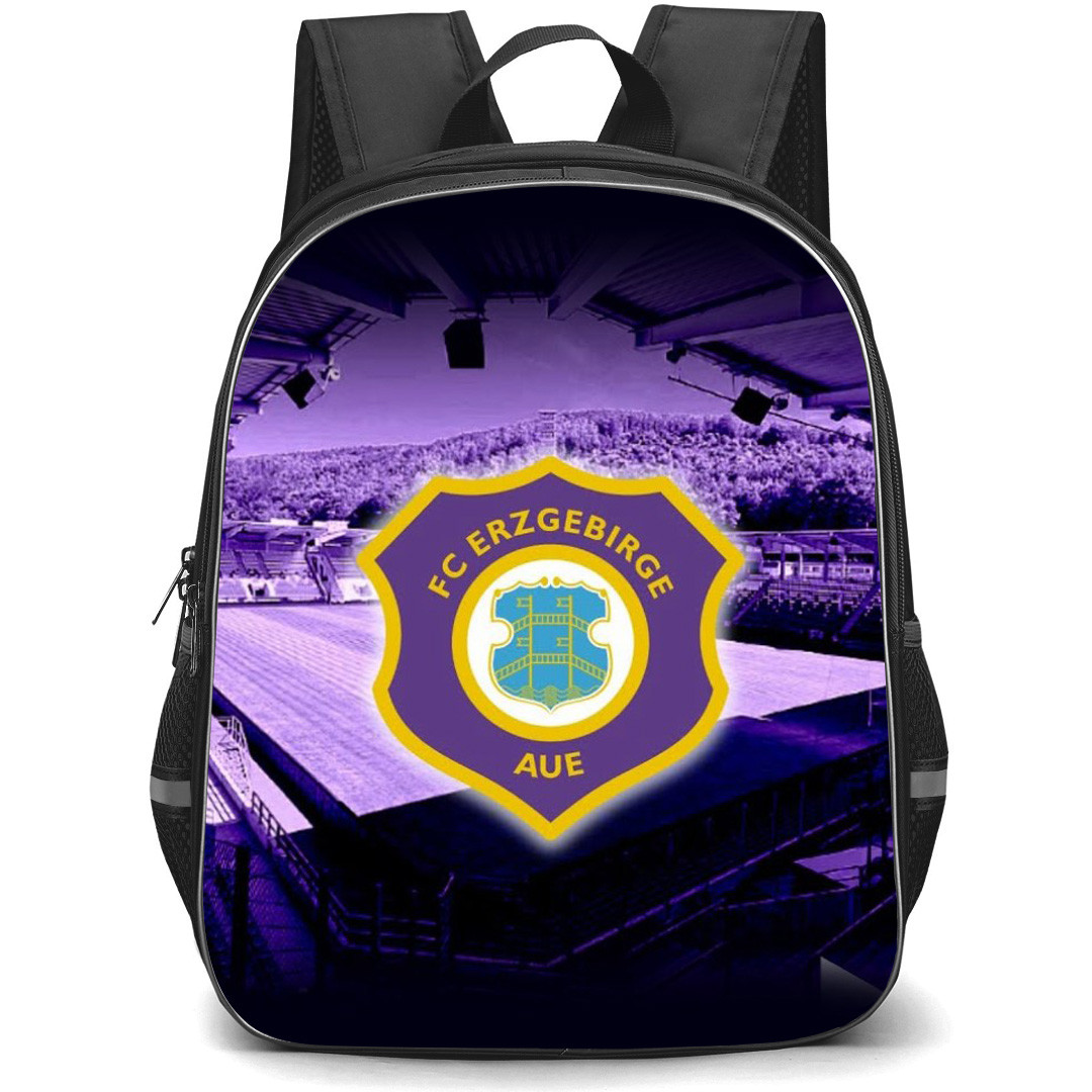 Erzgebirge Aue Backpack School Bag StudentPack - Logo Stadium Background Football Club
