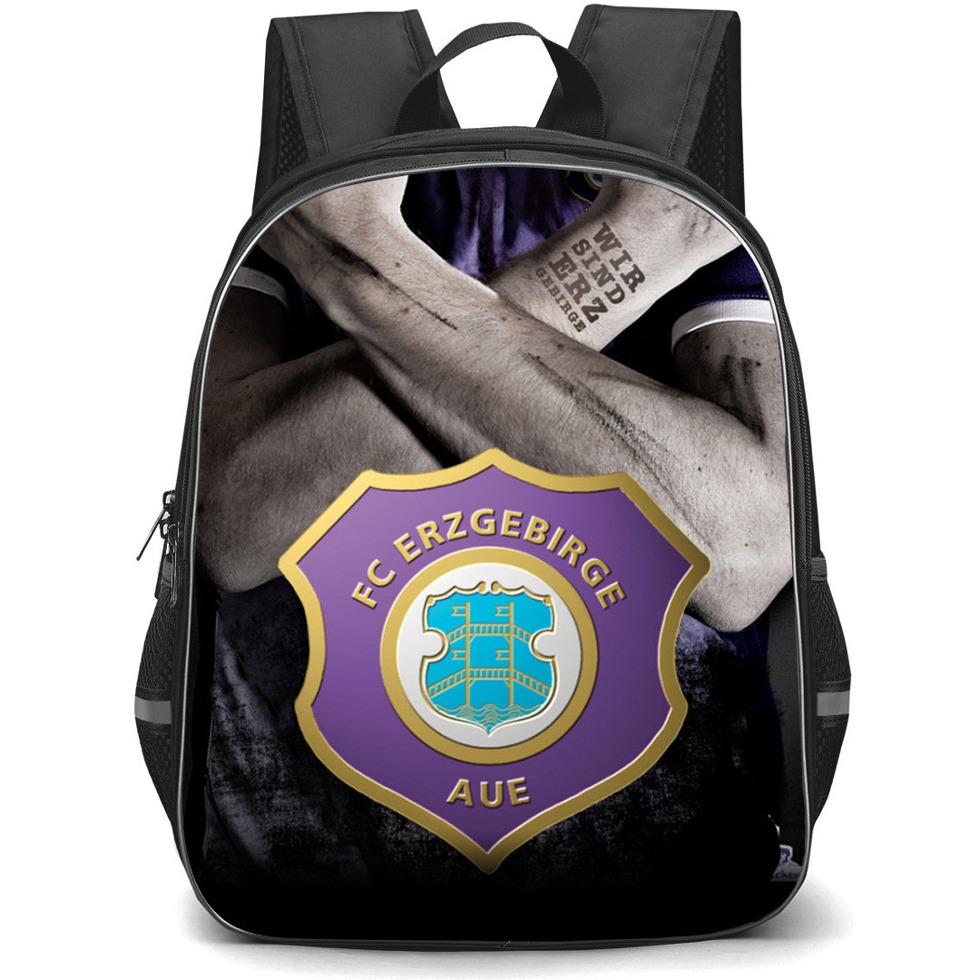 Erzgebirge Aue Backpack School Bag StudentPack - Logo Strong Pose Portrait Football Club