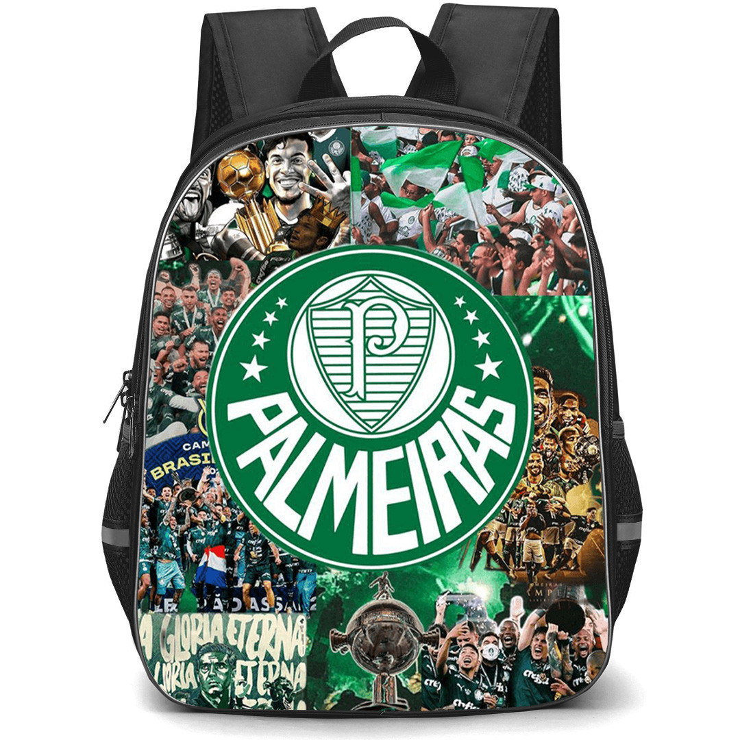 Sociedade Esportiva Palmeiras Backpack School Bag StudentPack - Sociedade Esportiva Palmeiras Stadium with Logo Champions Trophy Effect