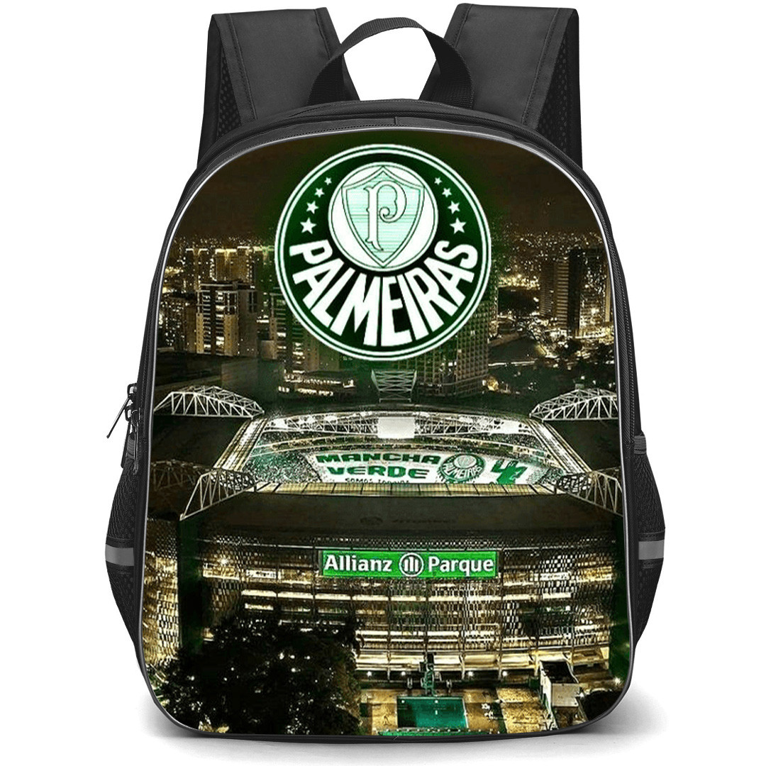 Sociedade Esportiva Palmeiras Backpack School Bag StudentPack - Sociedade Esportiva Palmeiras Stadium with Logo Night View Background