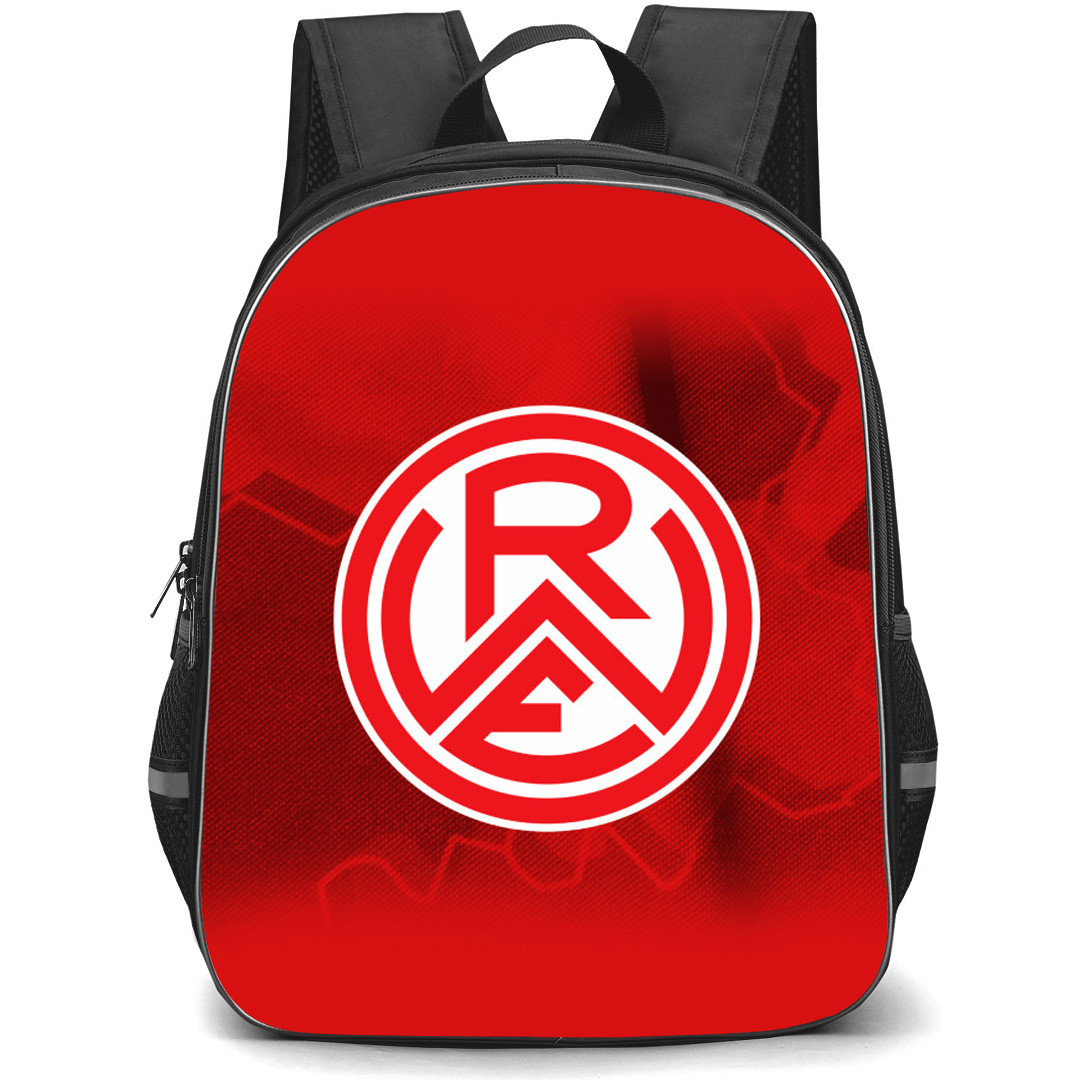 Rot-Weiss Essen Backpack School Bag StudentPack - Logo In Red Abstract Background Football Club