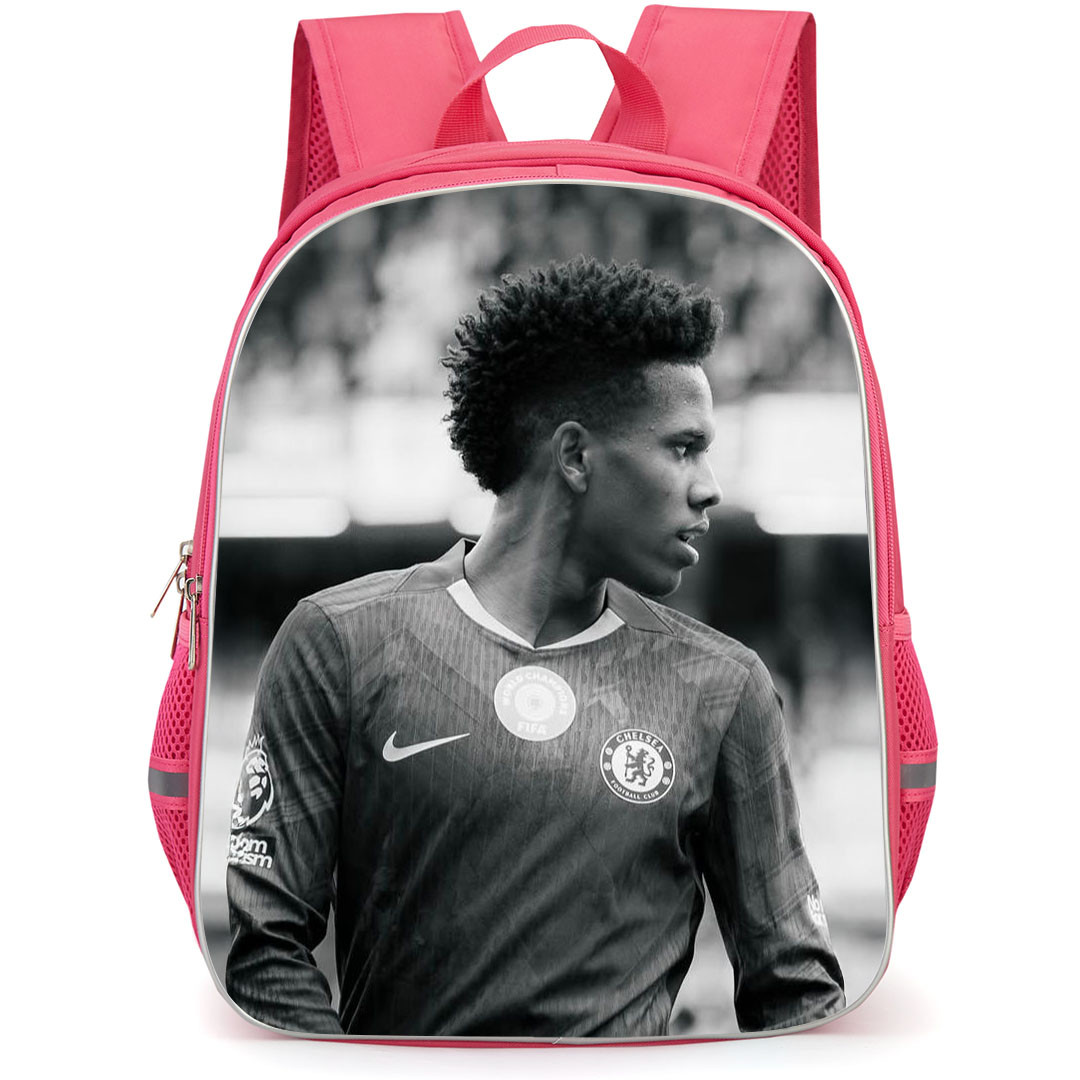 Estevao Willian Backpack School Bag StudentPack - Estevao Willian Side Portrait Grayscale Poster