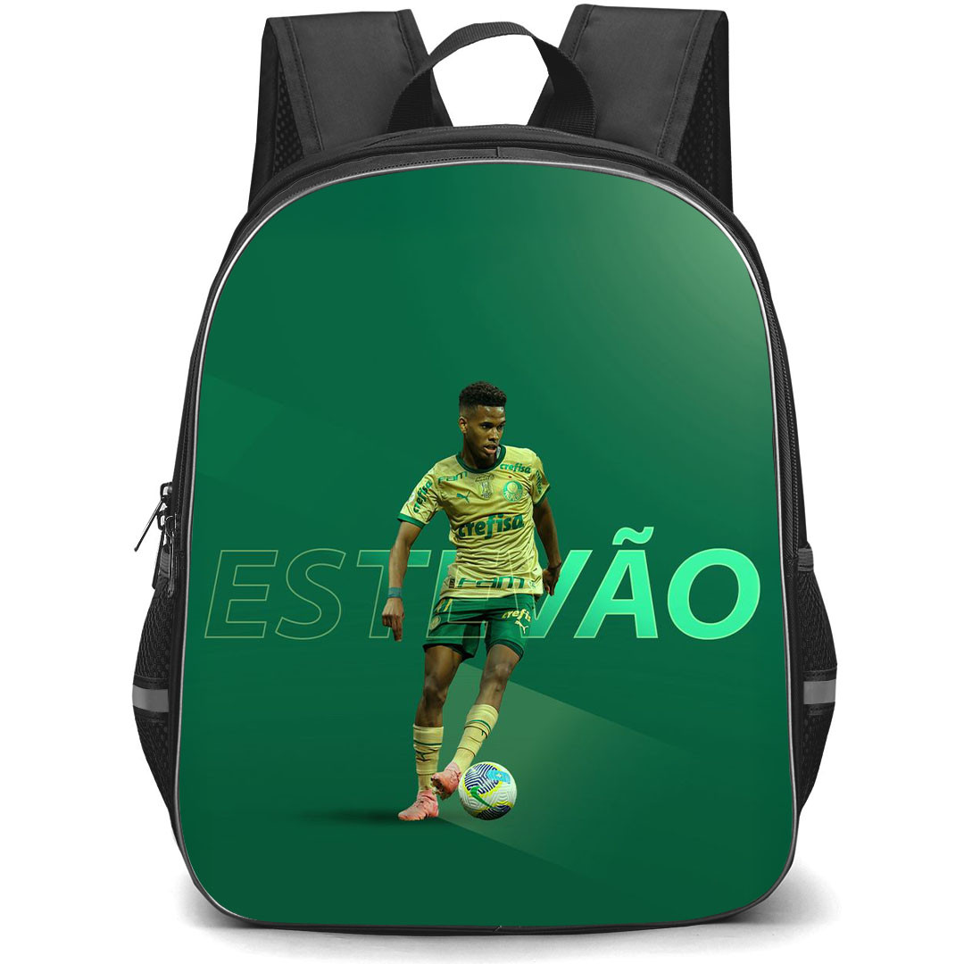 Estevao Willian Backpack School Bag StudentPack - Estevao Willian Standing On Green Background