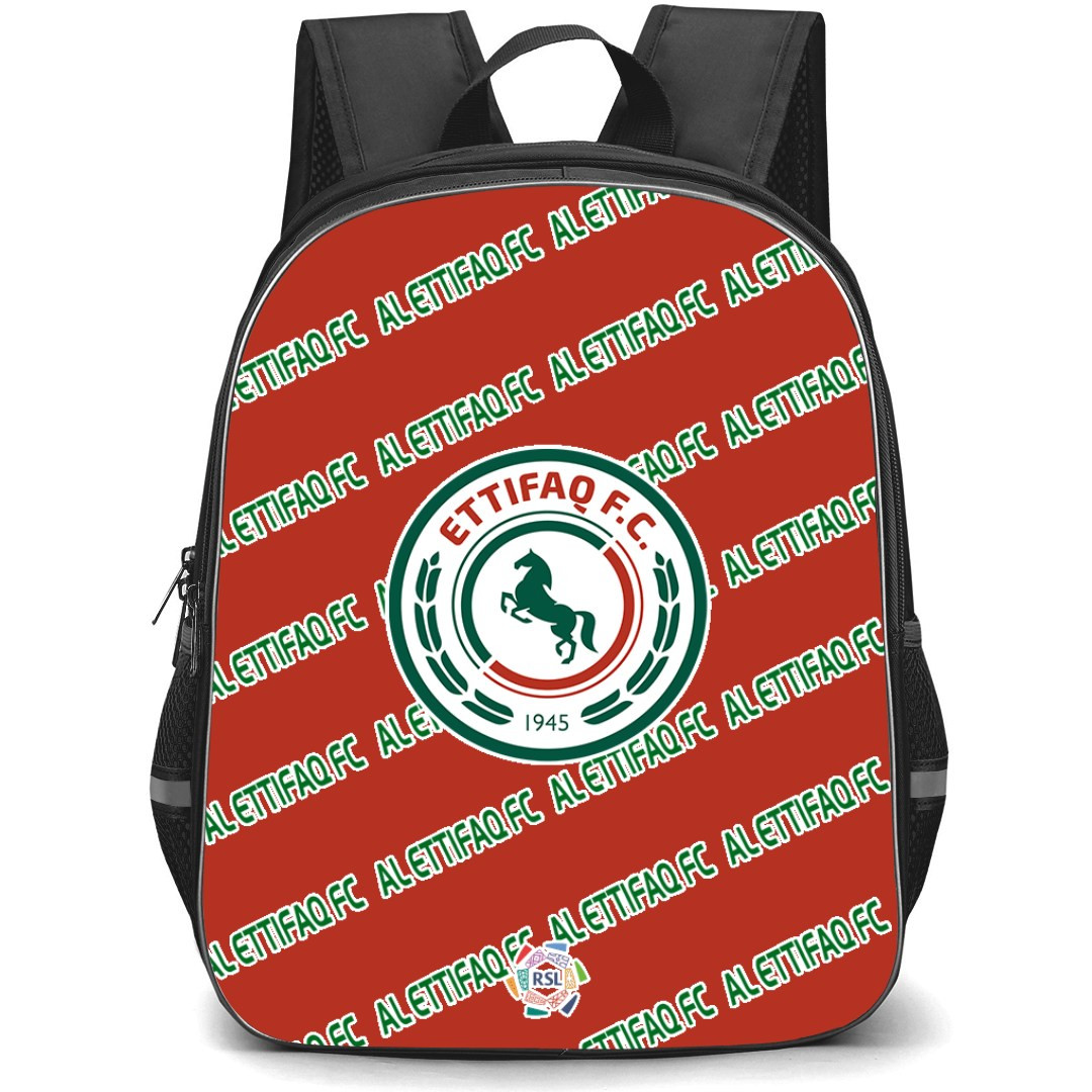 AL Ettifaq FC Football Club Backpack StudentPack - Ettifaq Football Club Medley Monogram Wordmark