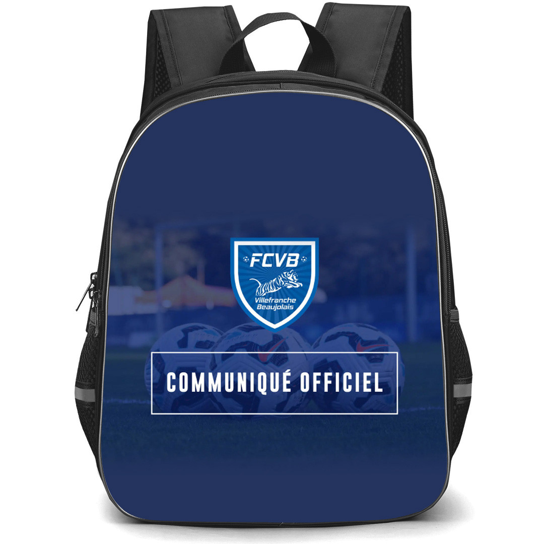 Football Club Villefranche Beaujolais Backpack School Bag StudentPack - Logo Official Poster Football Club