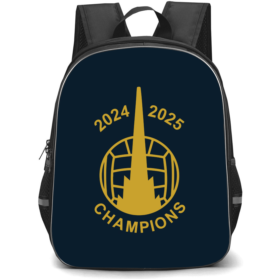 Falkirk Backpack School Bag StudentPack - Logo Champion Poster In Navy Background Football Club