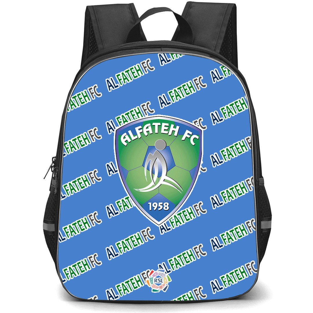 AL Fateh FC Football Club Backpack StudentPack - Fateh Football Club Medley Monogram Wordmark