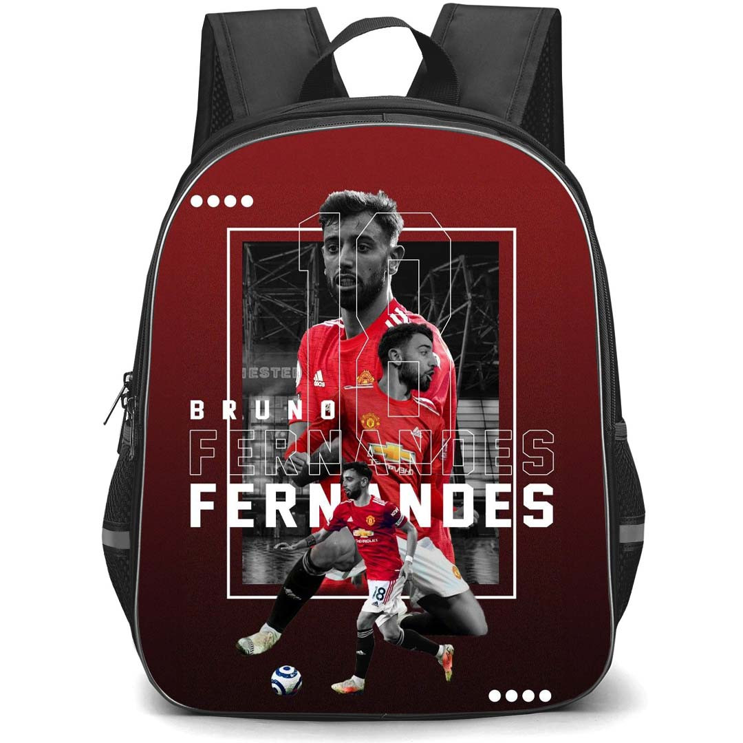 Bruno Fernandes Backpack StudentPack - Bruno Fernandes 18 Manchester United Poster Art