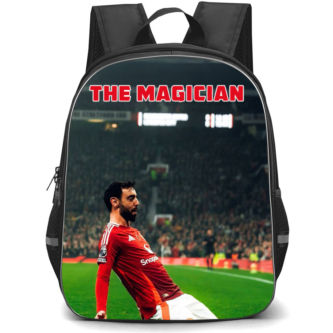 Bruno Fernandes Backpack StudentPack - Bruno Fernandes Manchester United The Magician Goal Celebration Poster