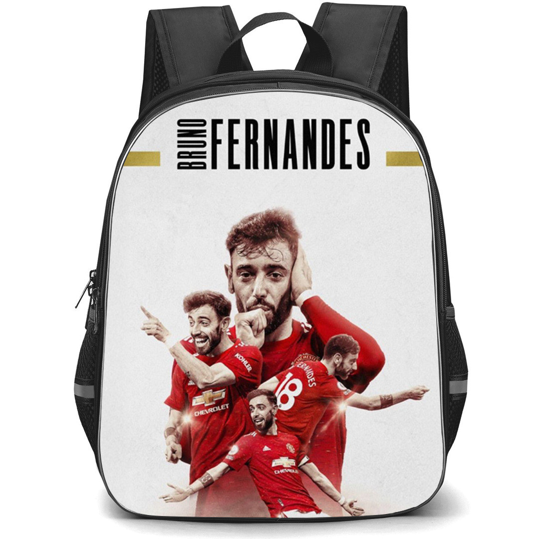 Bruno Fernandes Backpack StudentPack - Bruno Fernandes Manchester United Retro Poster