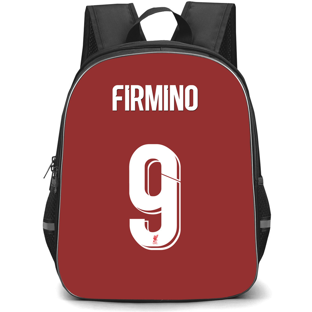 Roberto Firmino Backpack StudentPack - Roberto Firmino Liverpool F.C. No. 9 Jersey