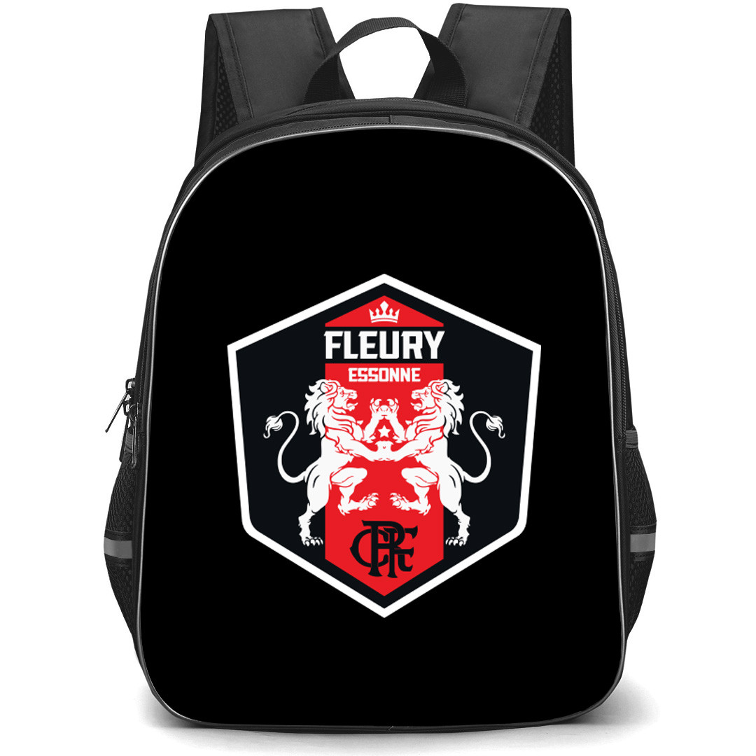 Football Club Fleury Backpack School Bag StudentPack - Large Logo Football Club