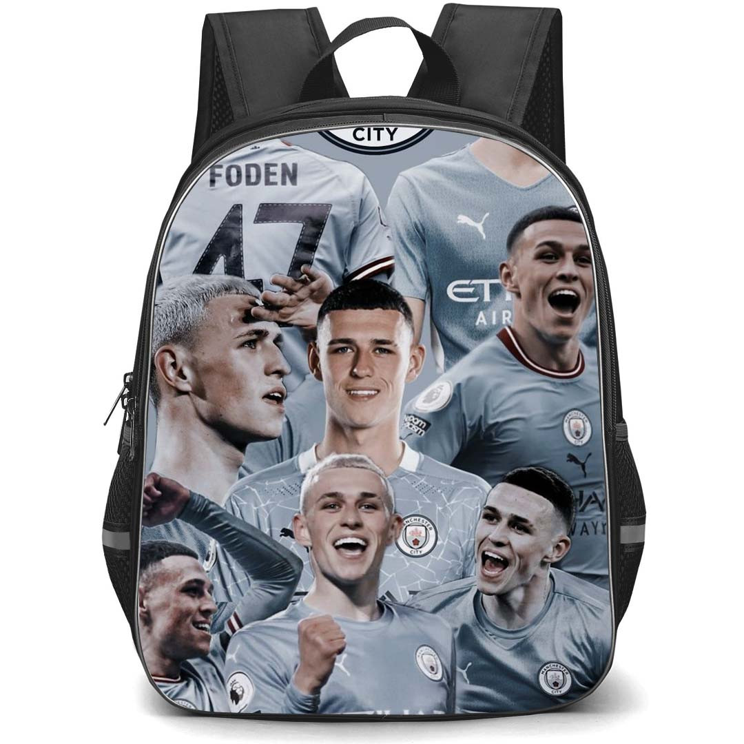 Phil Foden School Backpack StudentPack - Phil Foden Manchester City F.C Collage Poster