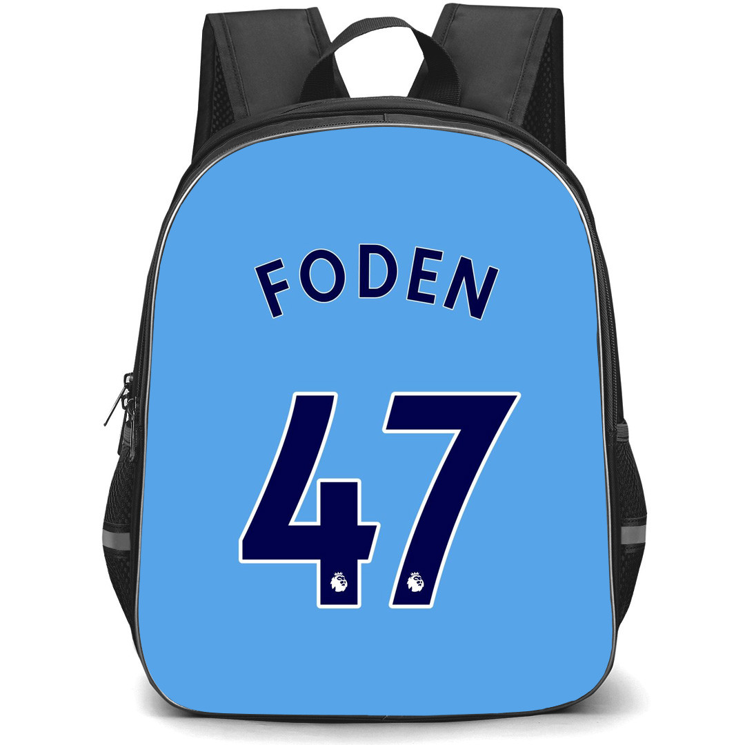 Phil Foden Backpack StudentPack - Phil Foden Manchester City F.C. No. 47 Jersey