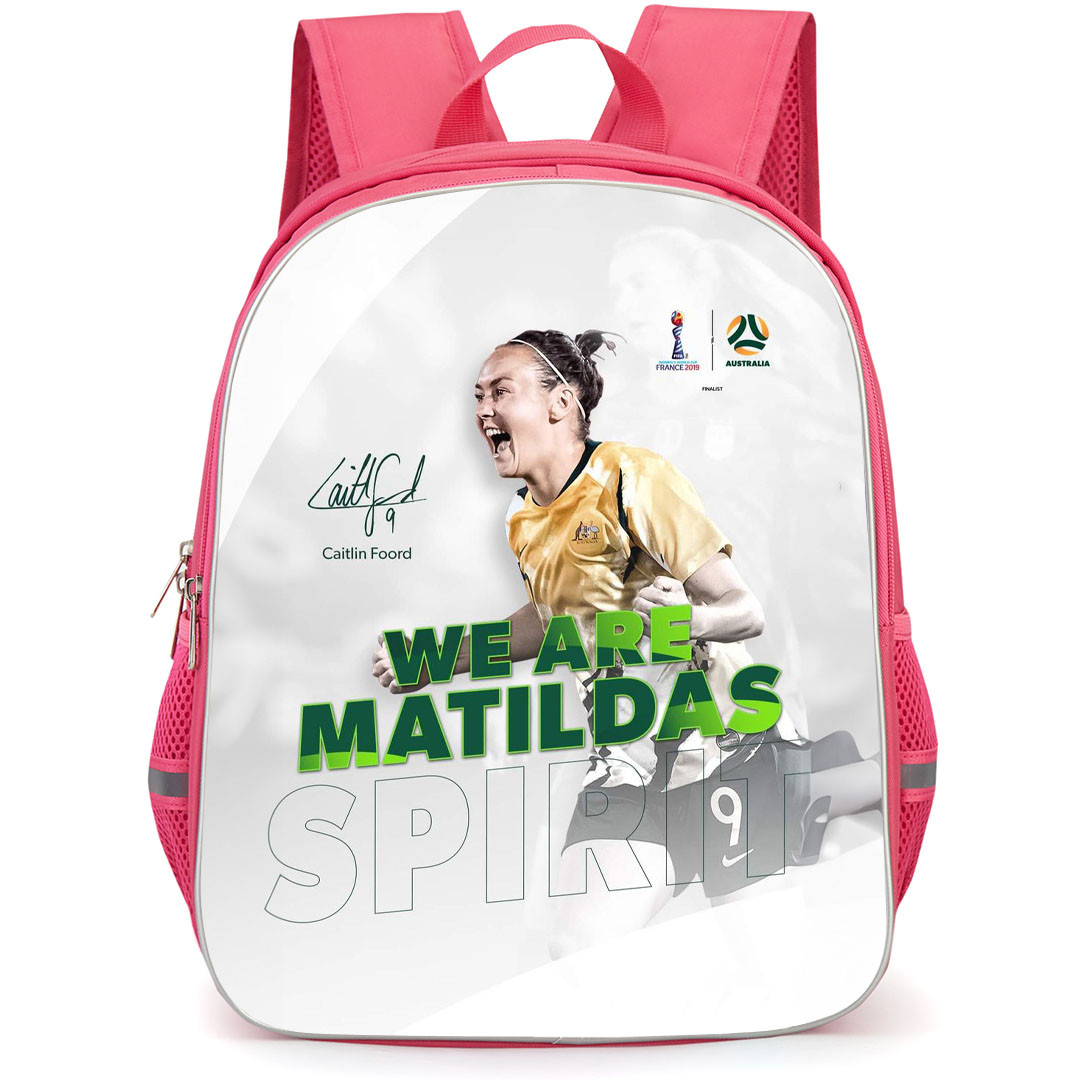 Caitlin Foord Backpack StudentPack - Caitlin Foord Australia Women's National Football Celebration Matildas 2019 World Cup