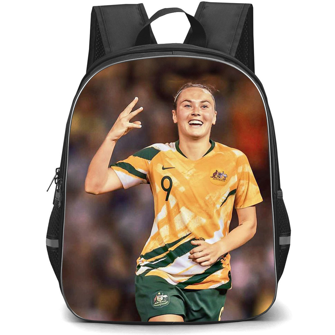 Caitlin Foord Backpack StudentPack - Caitlin Foord Australia Women's National Football Goal Celebration Poster