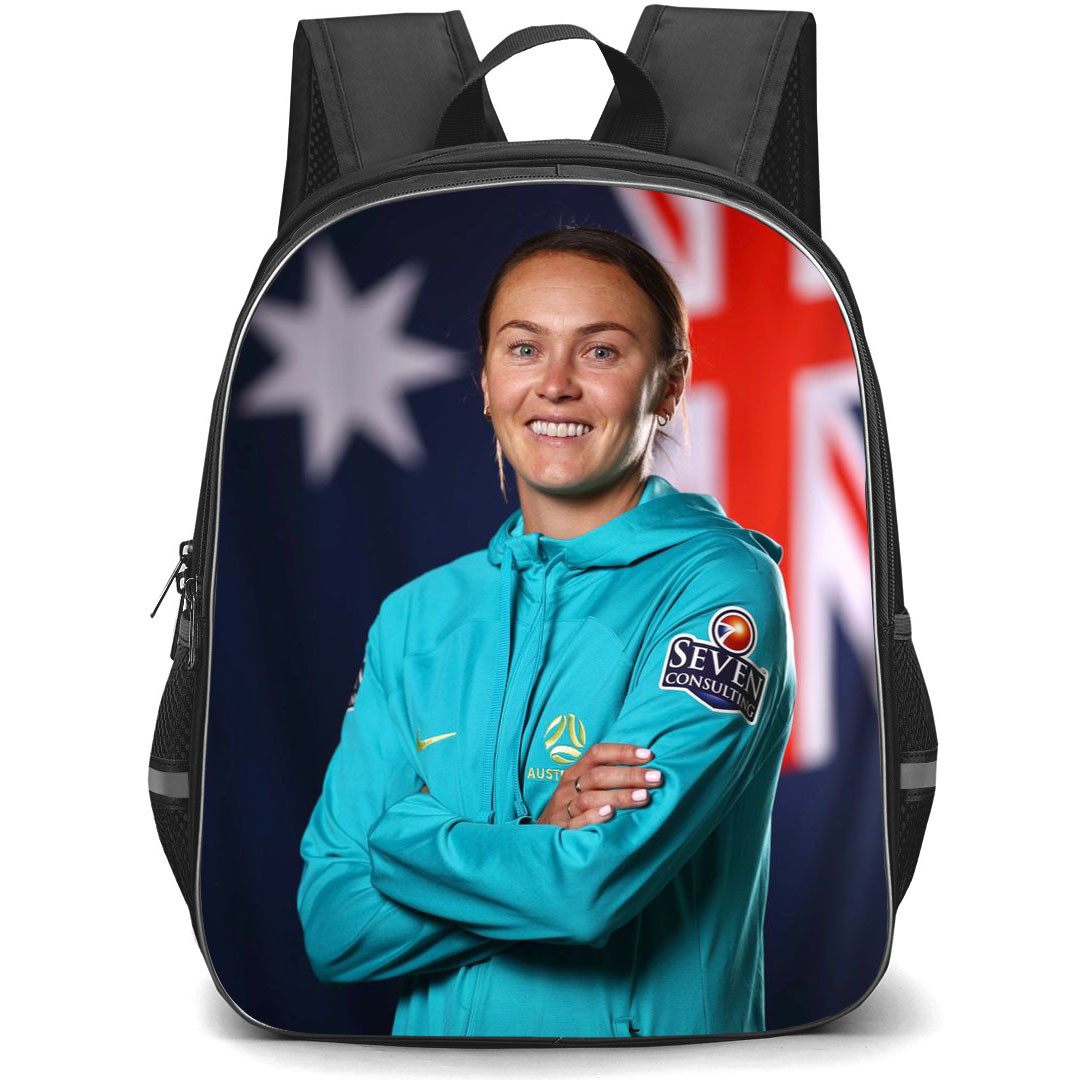Caitlin Foord Backpack StudentPack - Caitlin Foord Australia Women's National Football Smiling Portrait