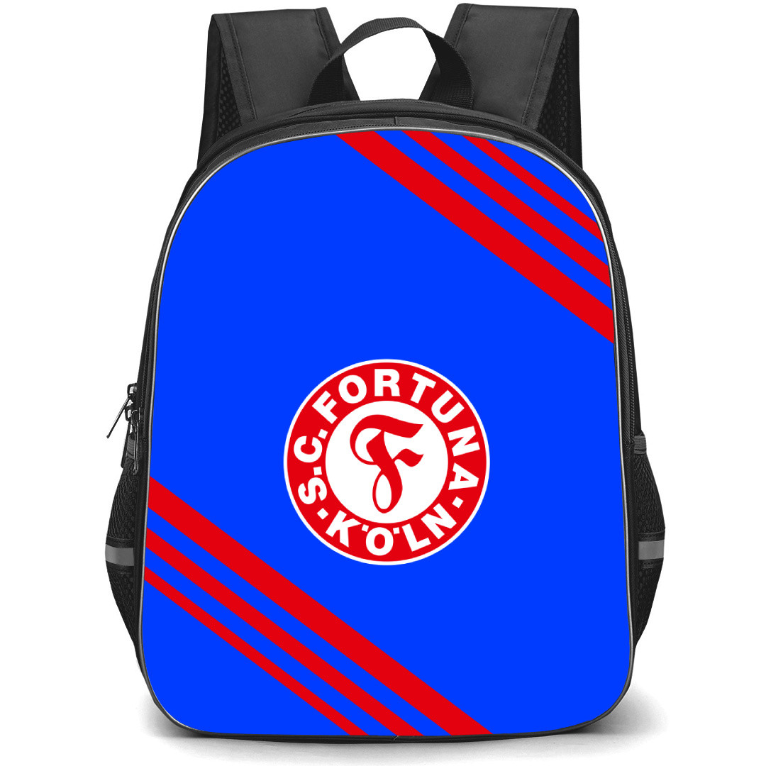 Fortuna Koln Football Club Backpack School Bag StudentPack - Large Logo With Stripe