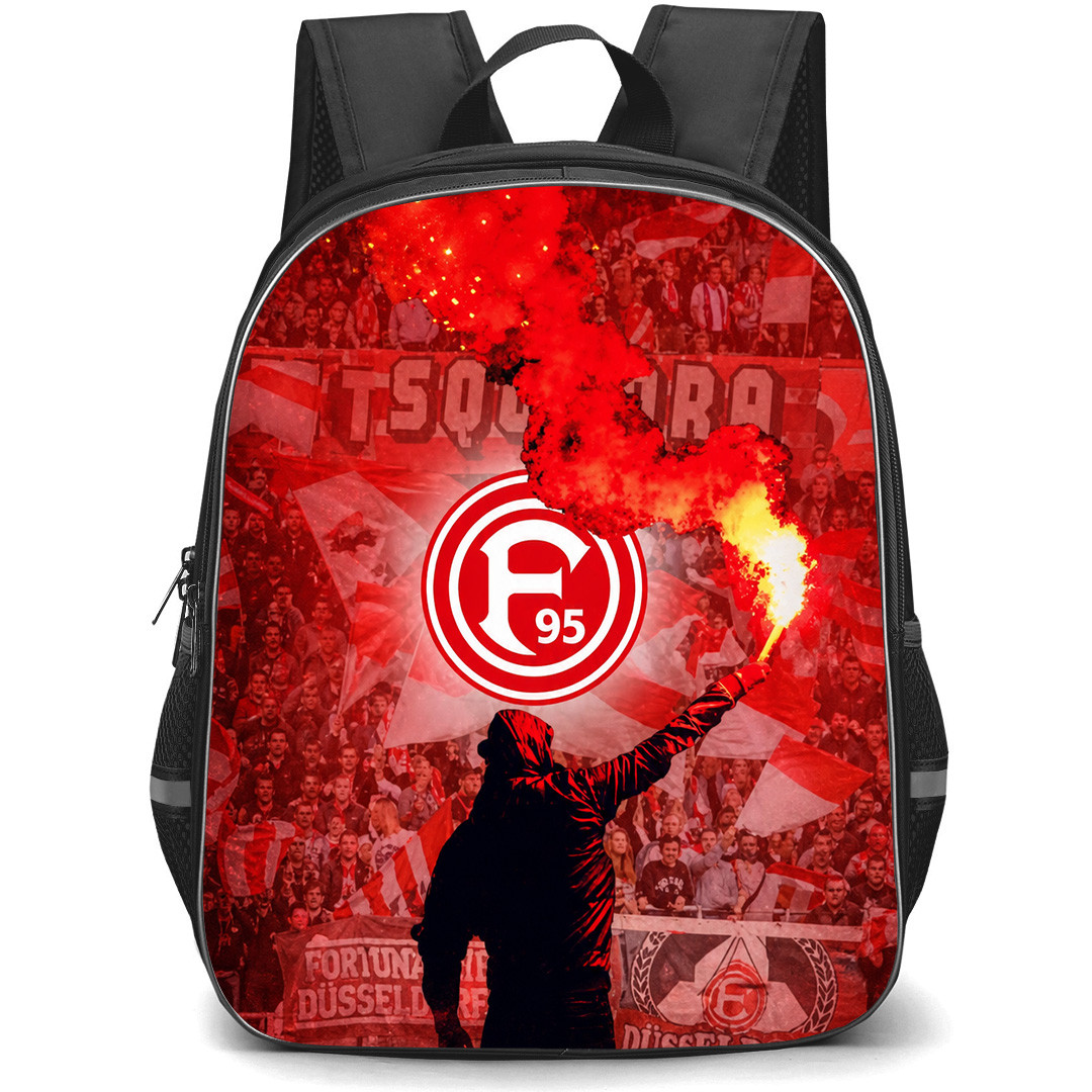 Fortuna D?sseldorf Backpack School Bag StudentPack - Logo Red Flare Poster Football Club