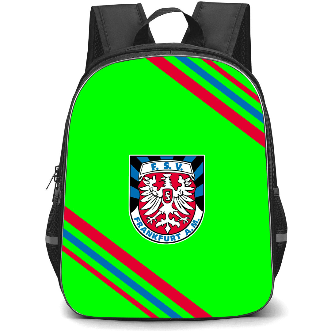 FSV Frankfurt Football Club Backpack School Bag StudentPack - Large Logo With Stripe