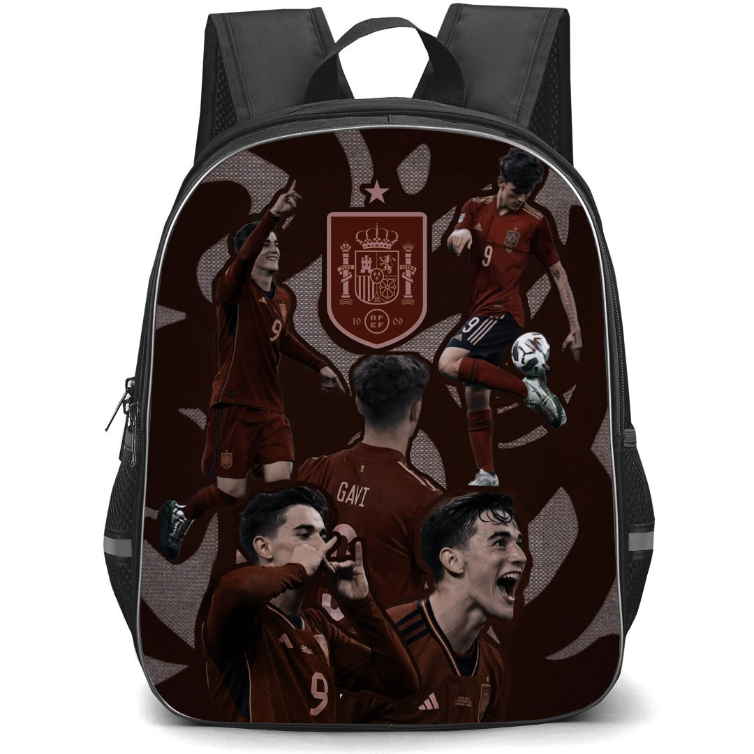 Pablo Gavi Backpack StudentPack - Pablo Gavi Spain National Football Poster Art