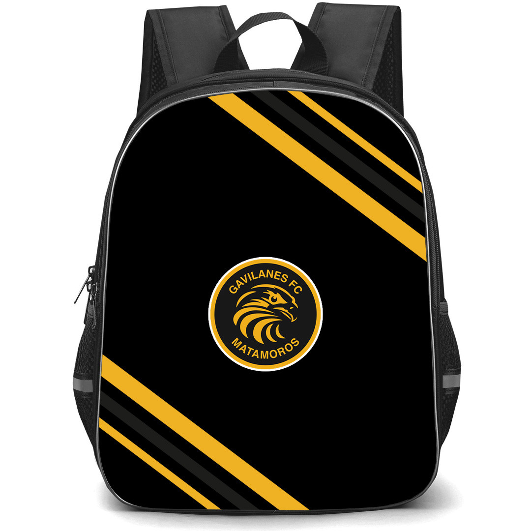 Gavilanes de Matamoros Futbol Club Backpack School Bag StudentPack - Gavilanes de Matamoros Futbol Club Large Logo With Stripe