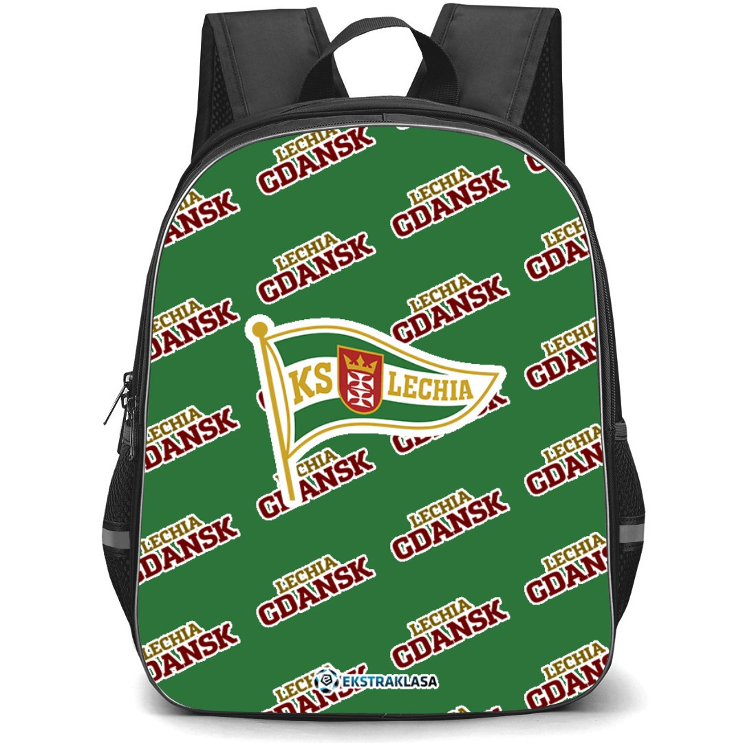 Lechia Gdansk Backpack StudentPack - Gdansk Football Club Medley Monogram Wordmark