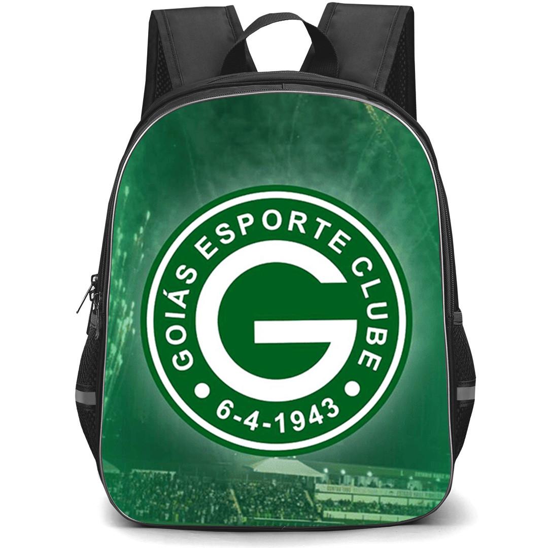 Goias Esporte Clube Backpack School Bag StudentPack - Goias Esporte Clube Stadium with Logo Fireworks Green Effect