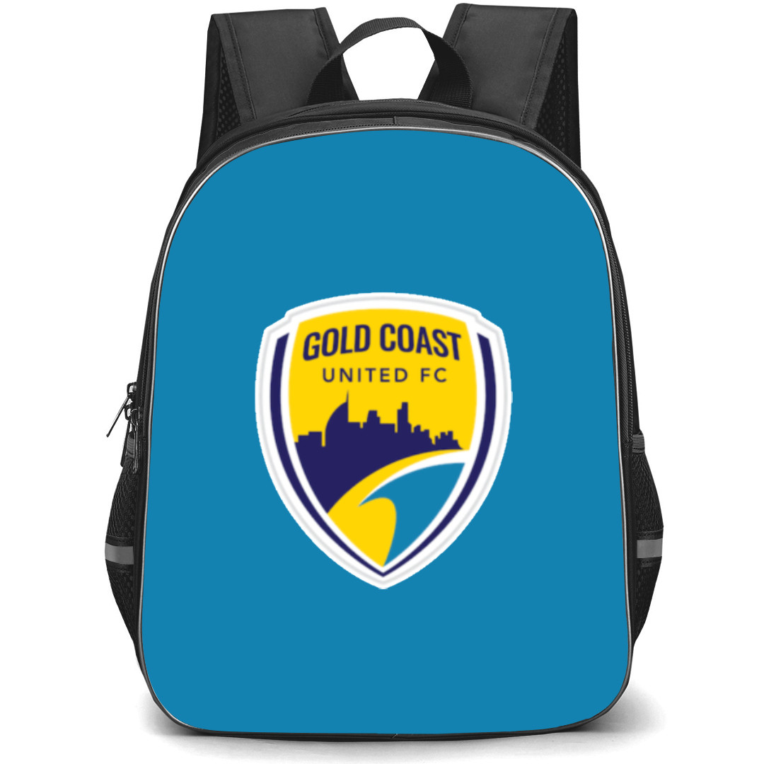 Gold Coast United Football Club Backpack School Bag StudentPack - Large Logo