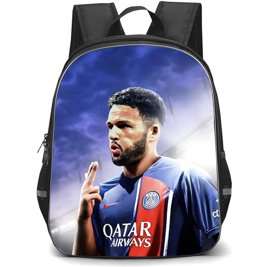 Goncalo Ramos Backpack StudentPack - Goncalo Ramos Paris Saint-Germain F.C. Side Portrait