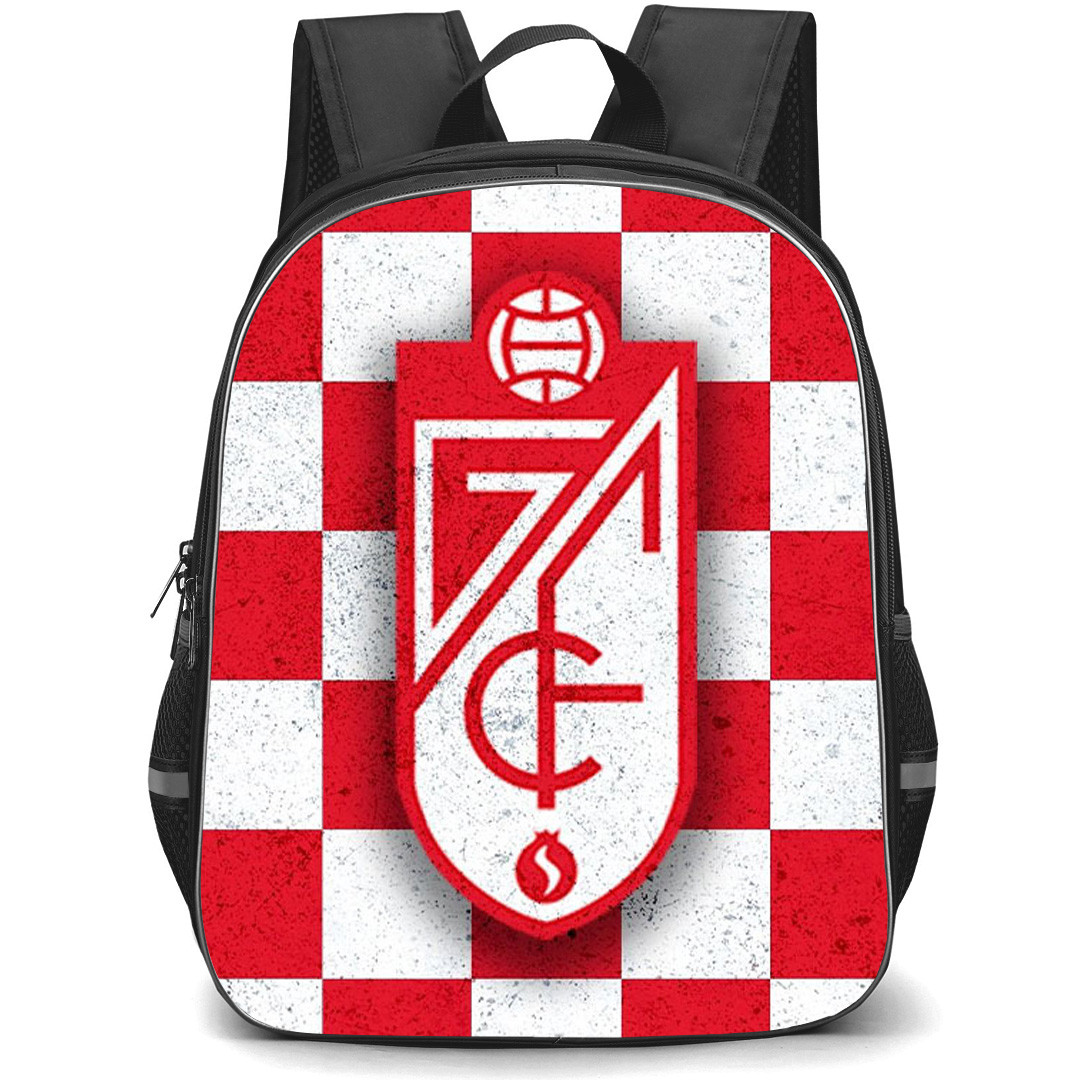Granada CF Backpack School Bag StudentPack - Granada CF Logo On Flag Of North Brabant Poster Football Club