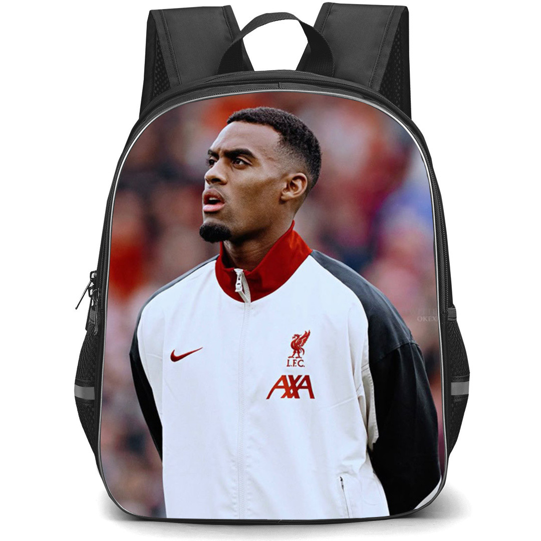 Ryan Jiro Gravenberch Backpack StudentPack - Ryan Jiro Gravenberch Liverpool F.C. Candid Poster