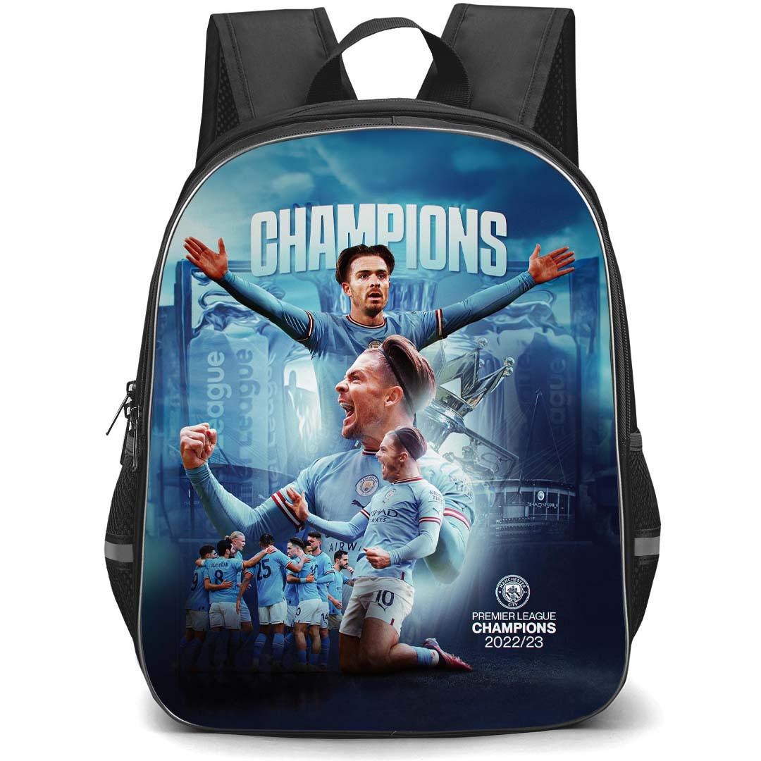 Jack Grealish Backpack StudentPack - Jack Grealish Manchester City F.C. Premier League Champions 2022-23 Poster