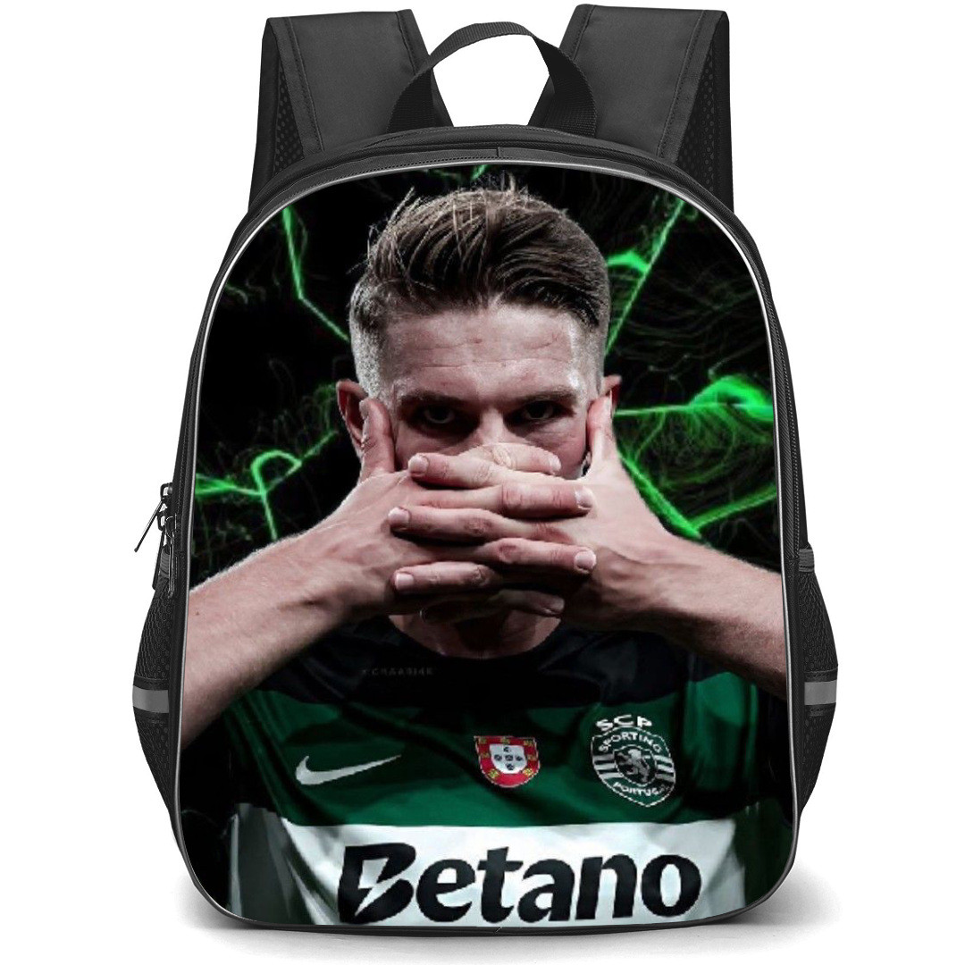 Viktor Gyokeres Backpack StudentPack - Viktor Gyokeres Hands on Mouth Pose