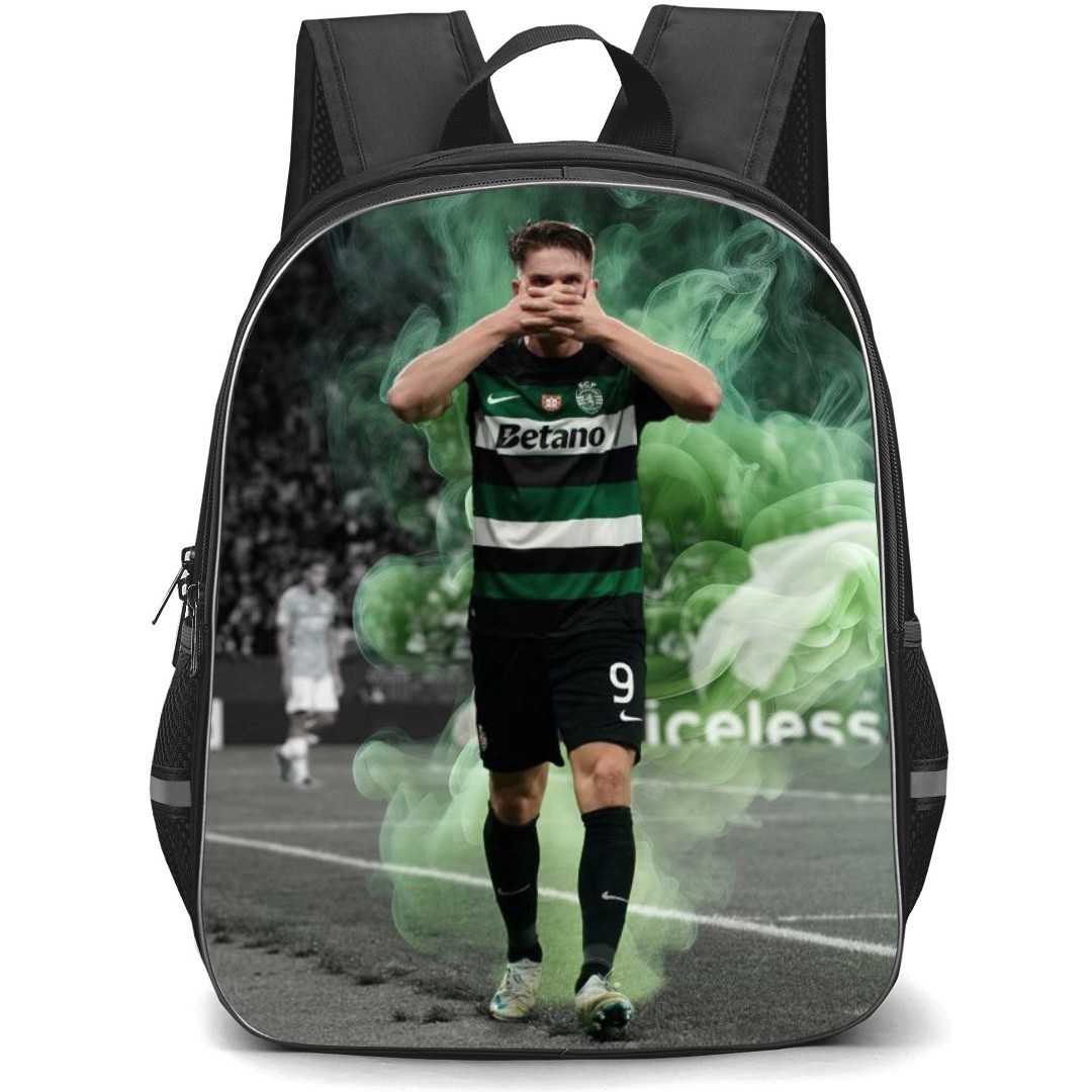 Viktor Gyokeres Backpack StudentPack - Viktor Gyokeres Portrait Smoke Background