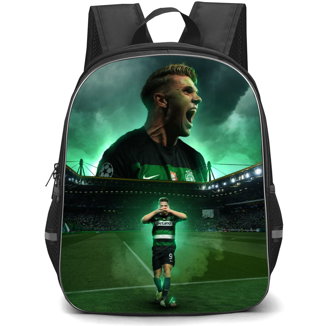 Viktor Gyokeres Backpack StudentPack - Viktor Gyokeres Portrait Stadium Background