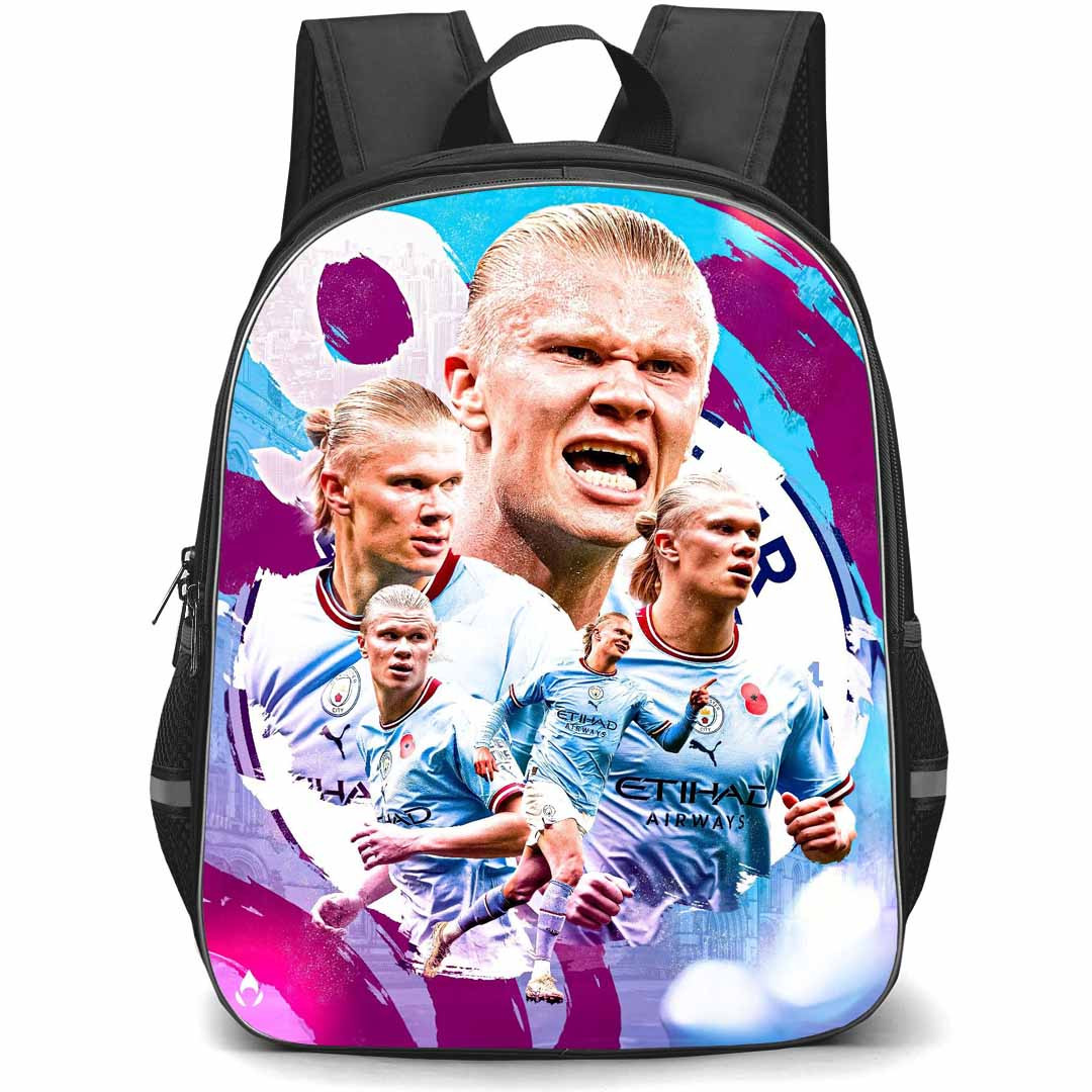 Erling Haaland Backpack StudentPack - Erling Haaland Manchester City F.C. Goal Celebration
