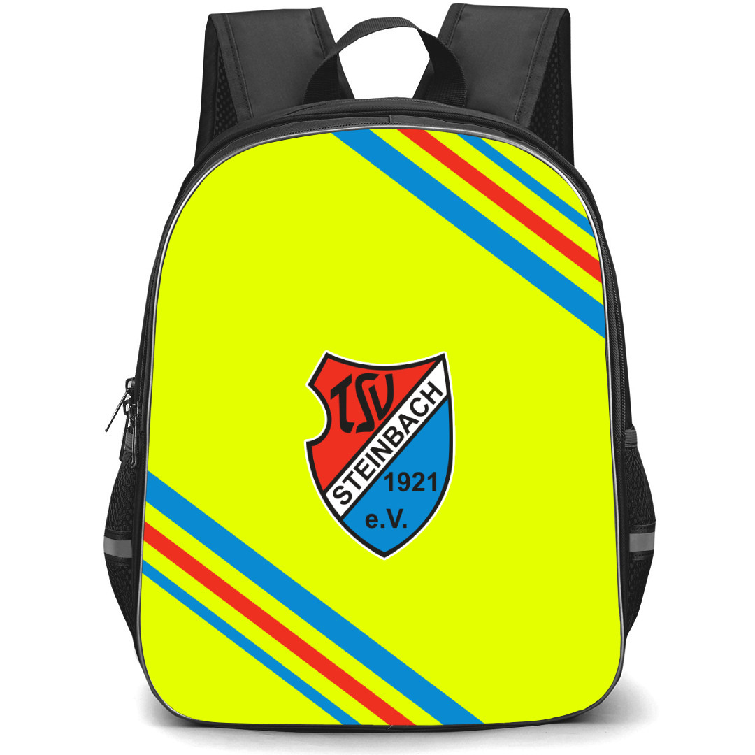 TSV Steinbach Haiger Football Club Backpack School Bag StudentPack - Large Logo With Stripe