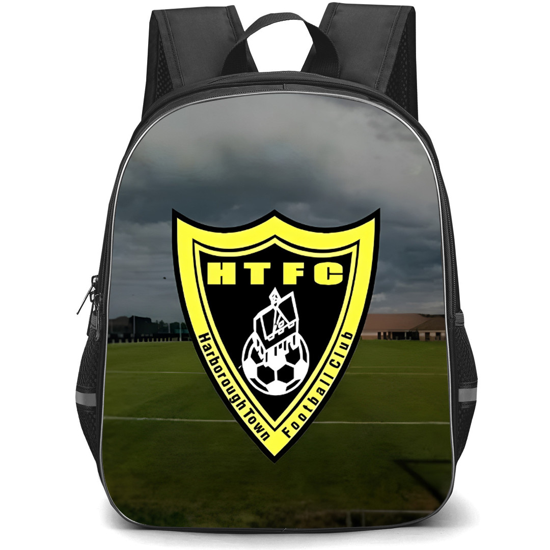 Harborough Town Backpack School Bag StudentPack - Logo Field Stadium Logo Football Club