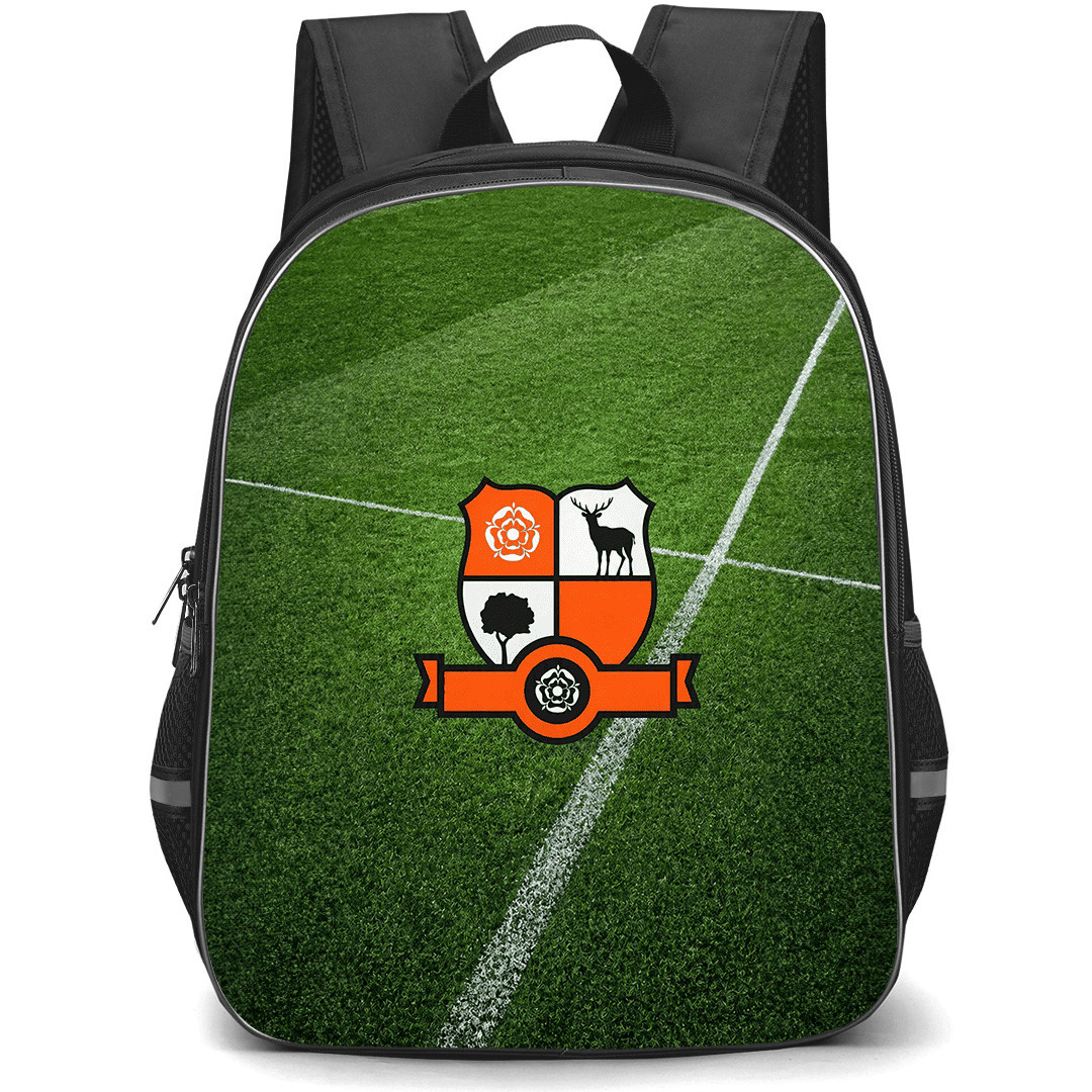 Hartley Wintney Football Club Backpack School Bag StudentPack - Hartley Wintney Football Club Logo with Grass Background