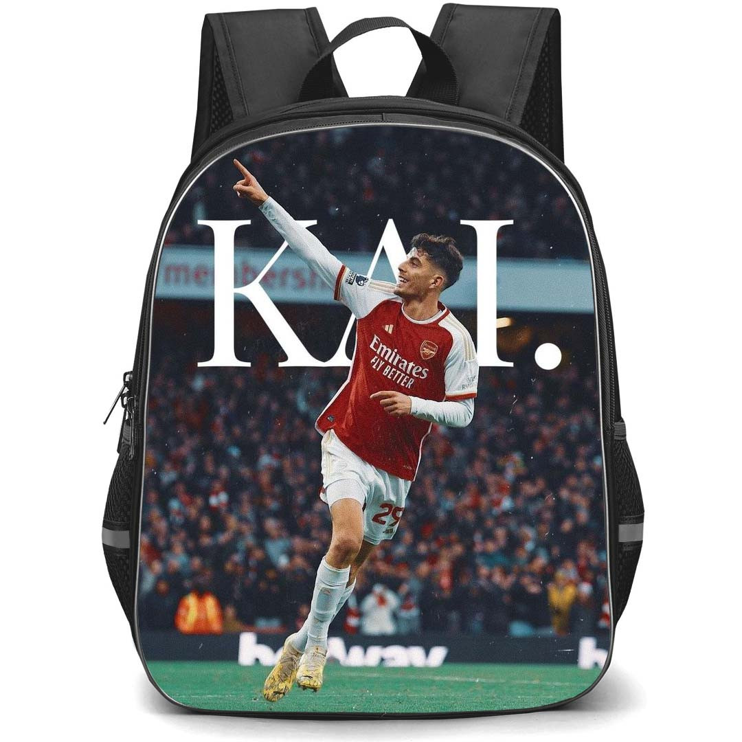Kai Havertz School Backpack StudentPack - Kai Havertz Arsenal FC Goal Celebration Picture