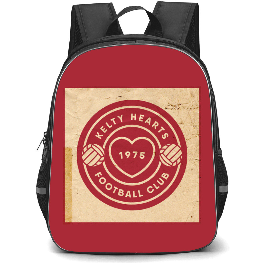 Kelty Hearts Backpack School Bag StudentPack - Logo Vintage Paper Art Football Club