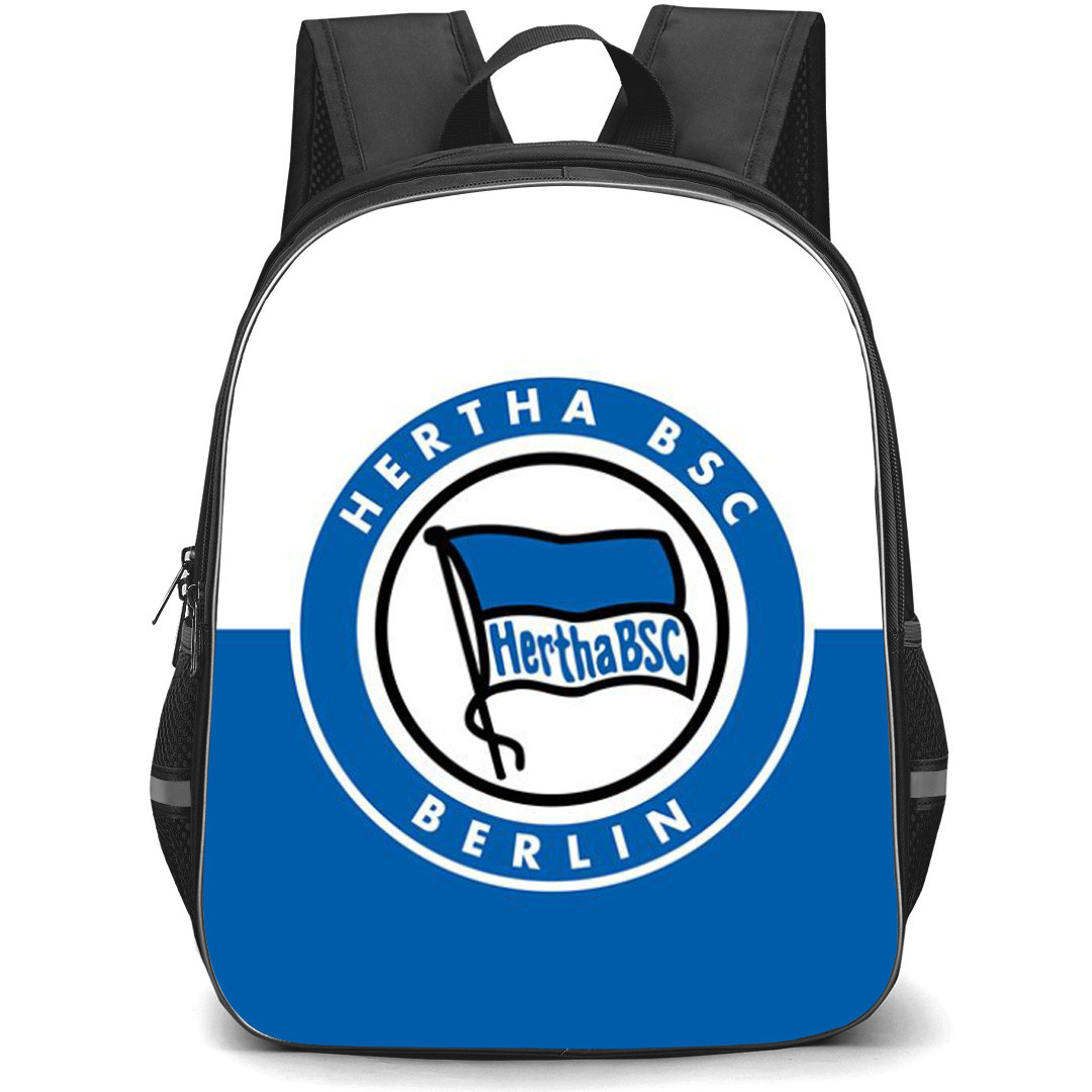 Hertha BSC Backpack School Bag StudentPack - Logo In Blue And White Background Football Club