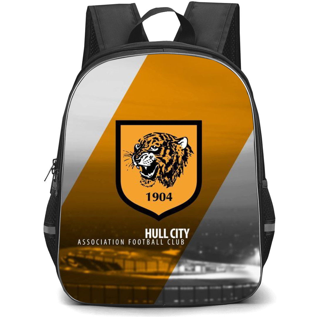 Hull City Backpack StudentPack - Hull City Logo On Orange Gray Background